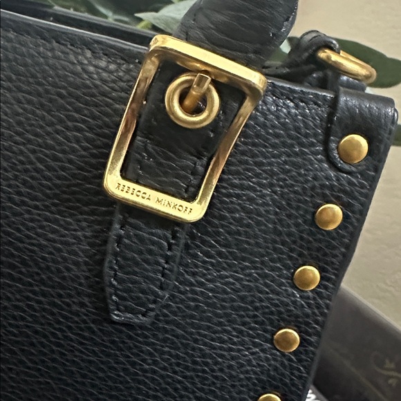 NWT Rebecca Minkoff black leather mini crossbody tote. - Picture 5 of 10